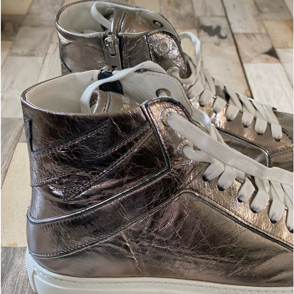 ZADIG & VOLTAIRE ZV1747 High Flash Metallic High Top
Sneakers Size 40 size US 9 - Picture 8 of 14